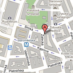 mapa Žatecká 14/55, Praha 1 - Josefov
